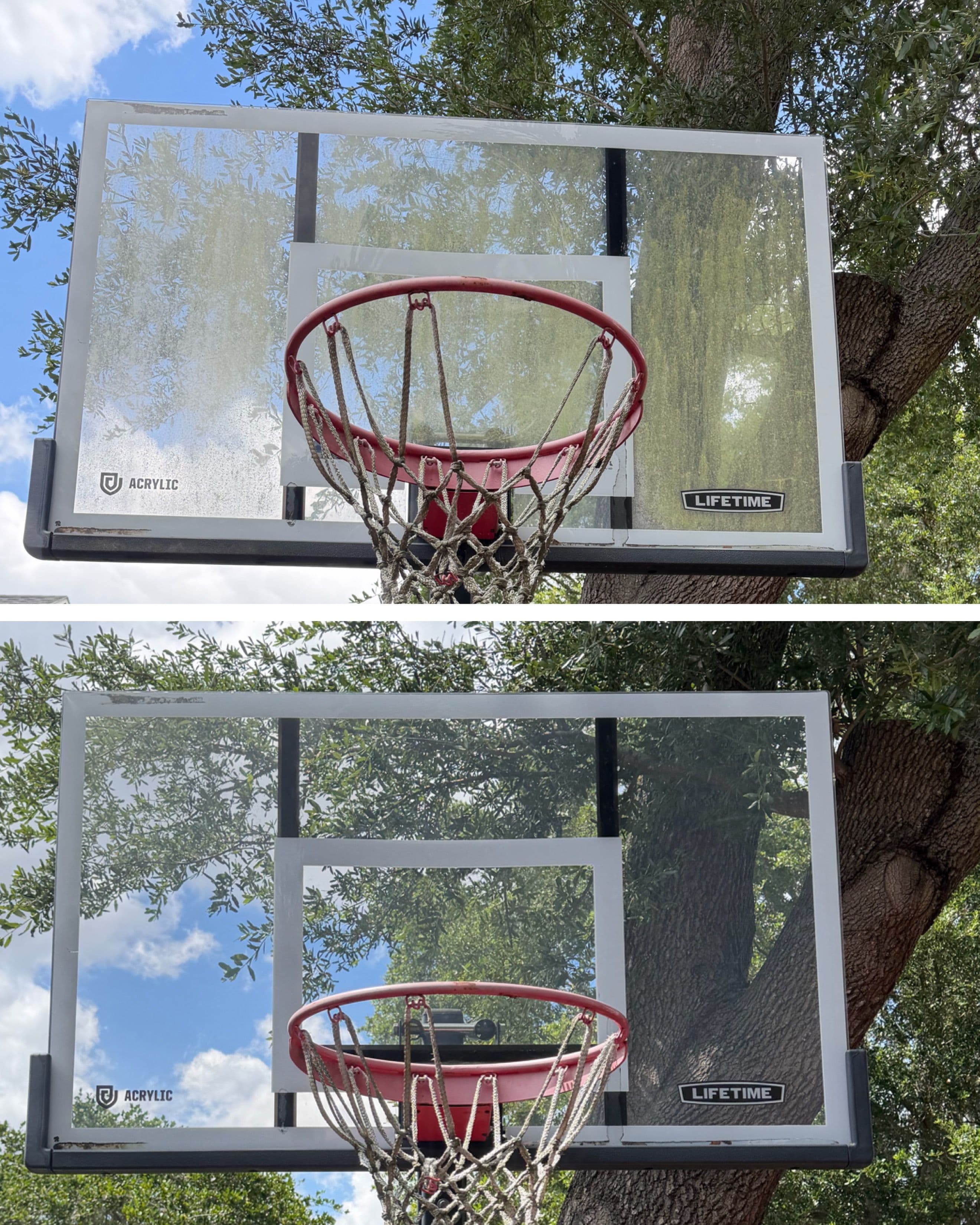 Project We Cleaned a Basketball Backboard and the Results Speak for Themselves image