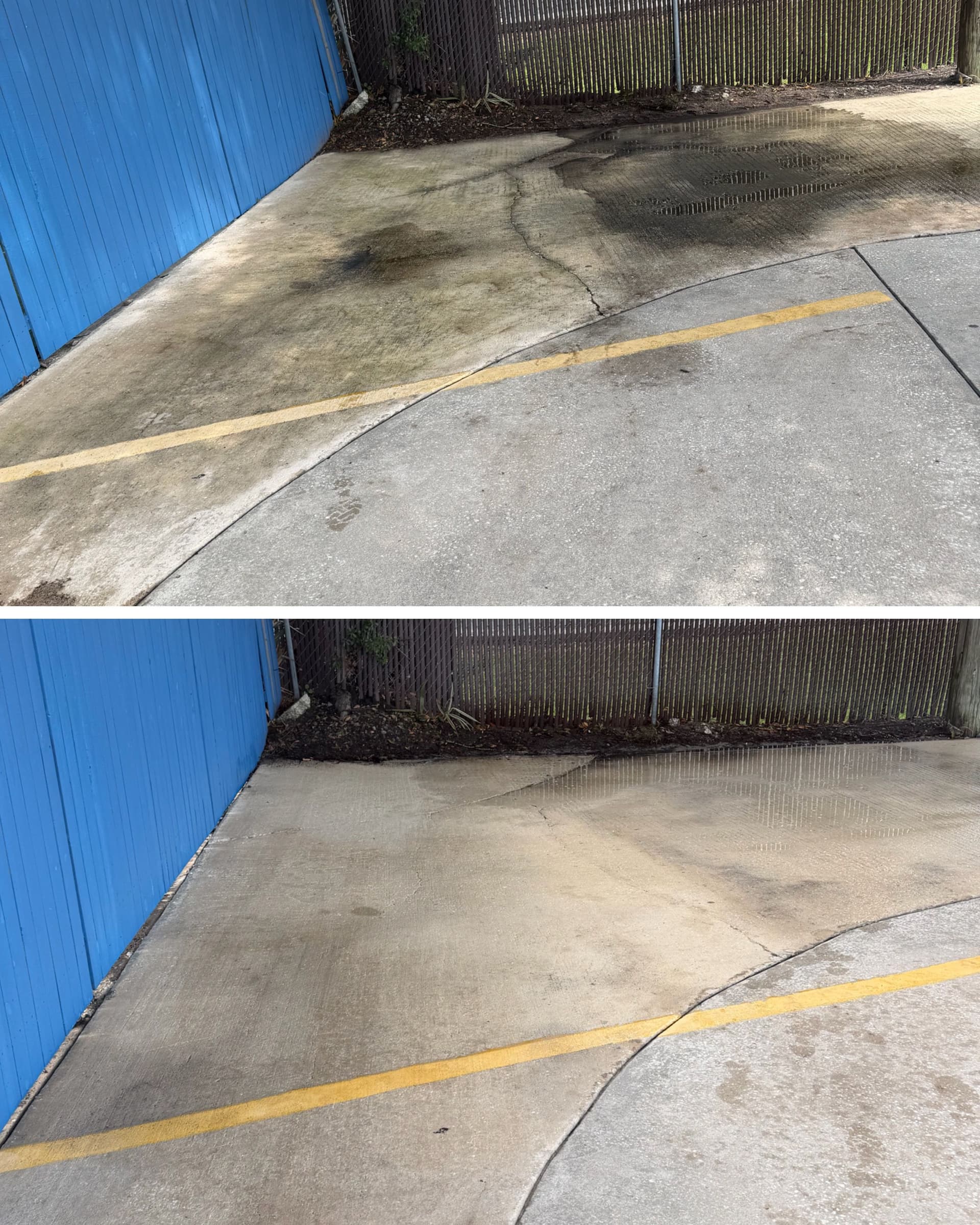 School Parking Lot Pressure Washing in Winter Garden image