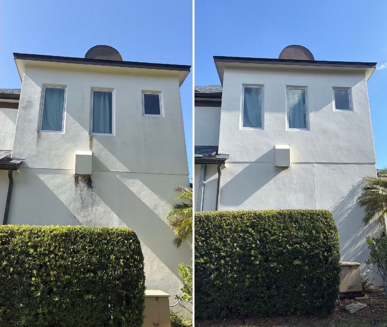 Project House Washing in Winter Park Clears Heavy Black Streaking From Stucco image