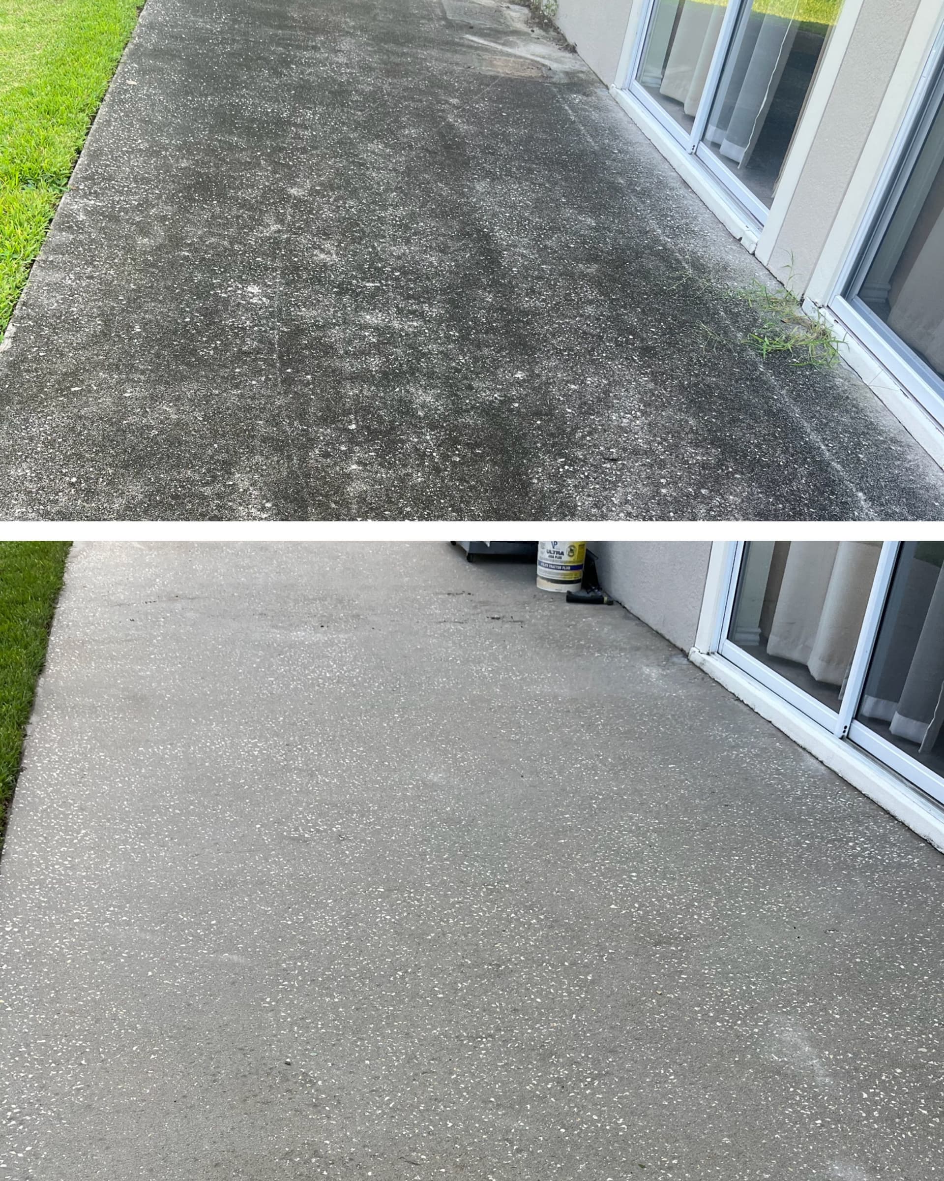 Concrete Pathway Transformed with Expert Pressure Washing