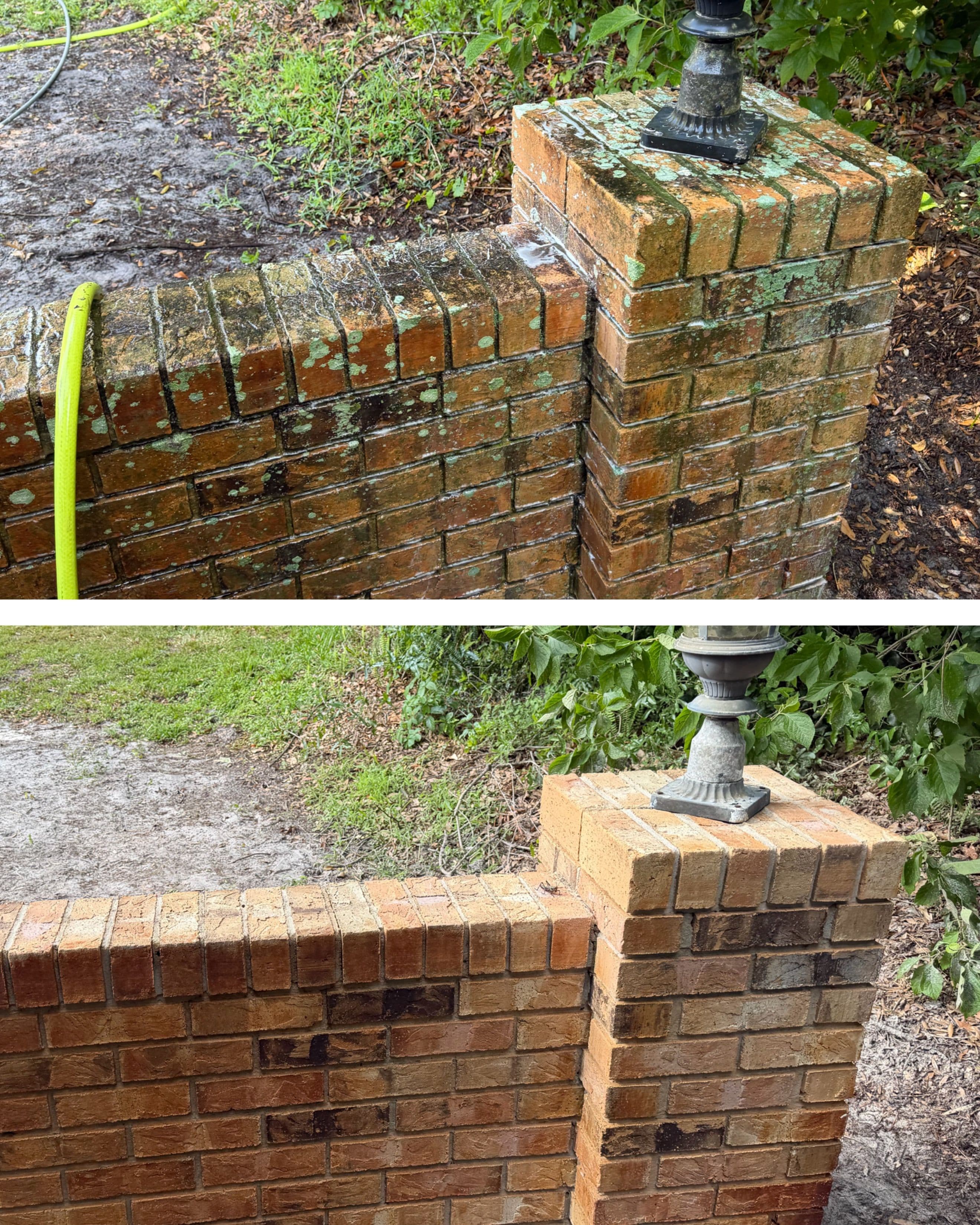 Project Brick Wall Cleaning Done Right in Lake Mary image