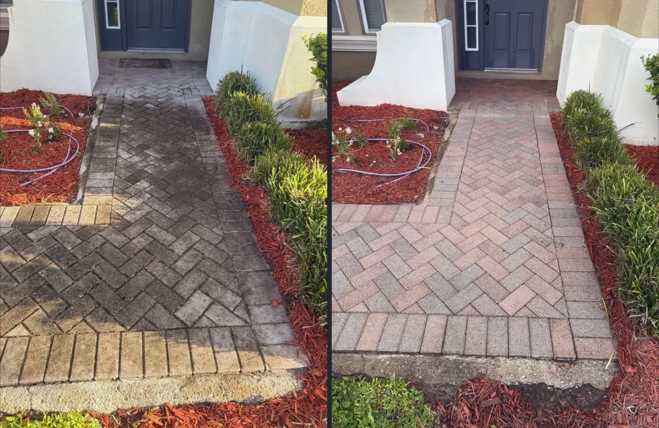 Brick Walkway Cleaning in Winter Garden That Actually Shows Results image