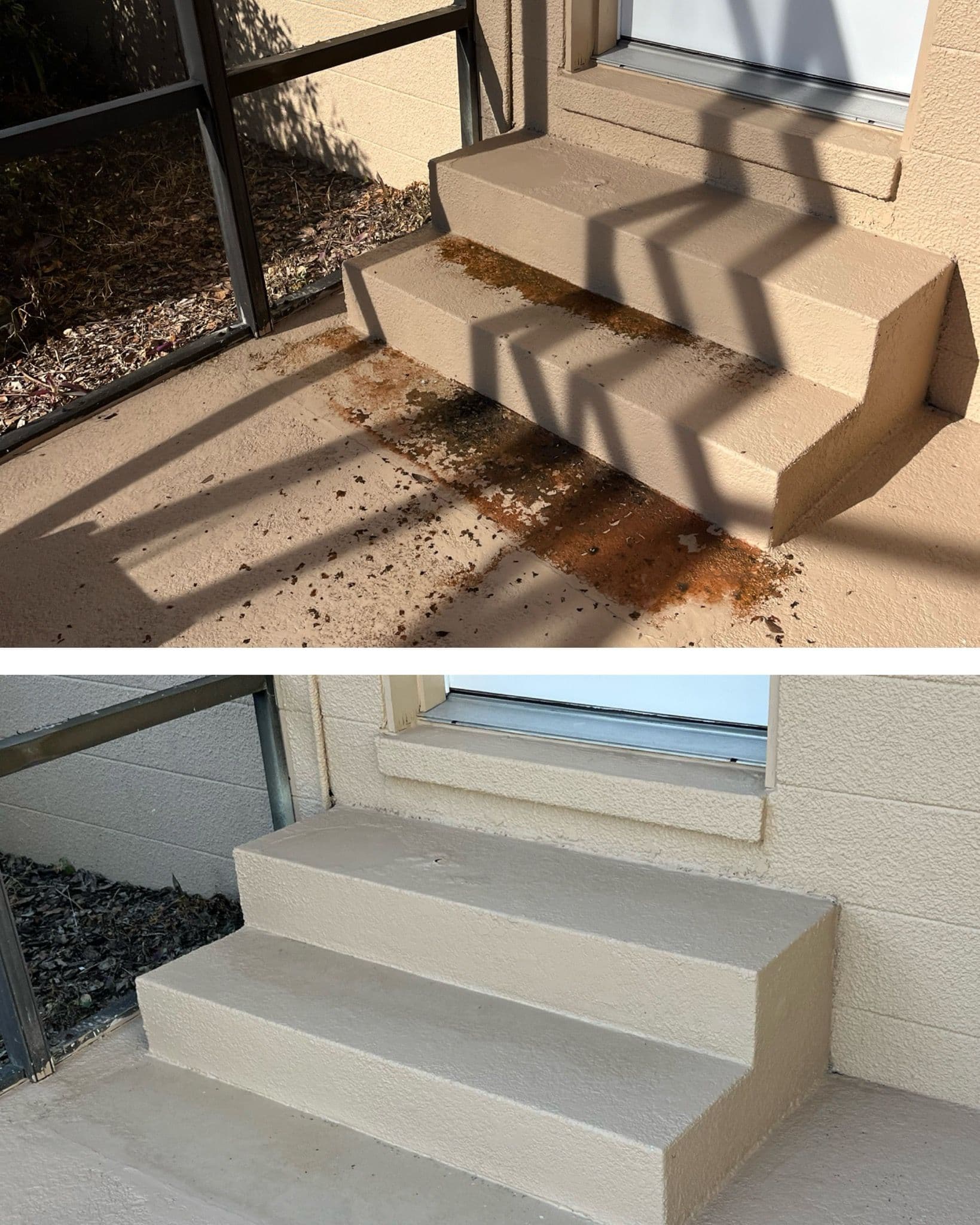 Project Orlando Rust Removal and Pressure Washing for Impeccable Steps image