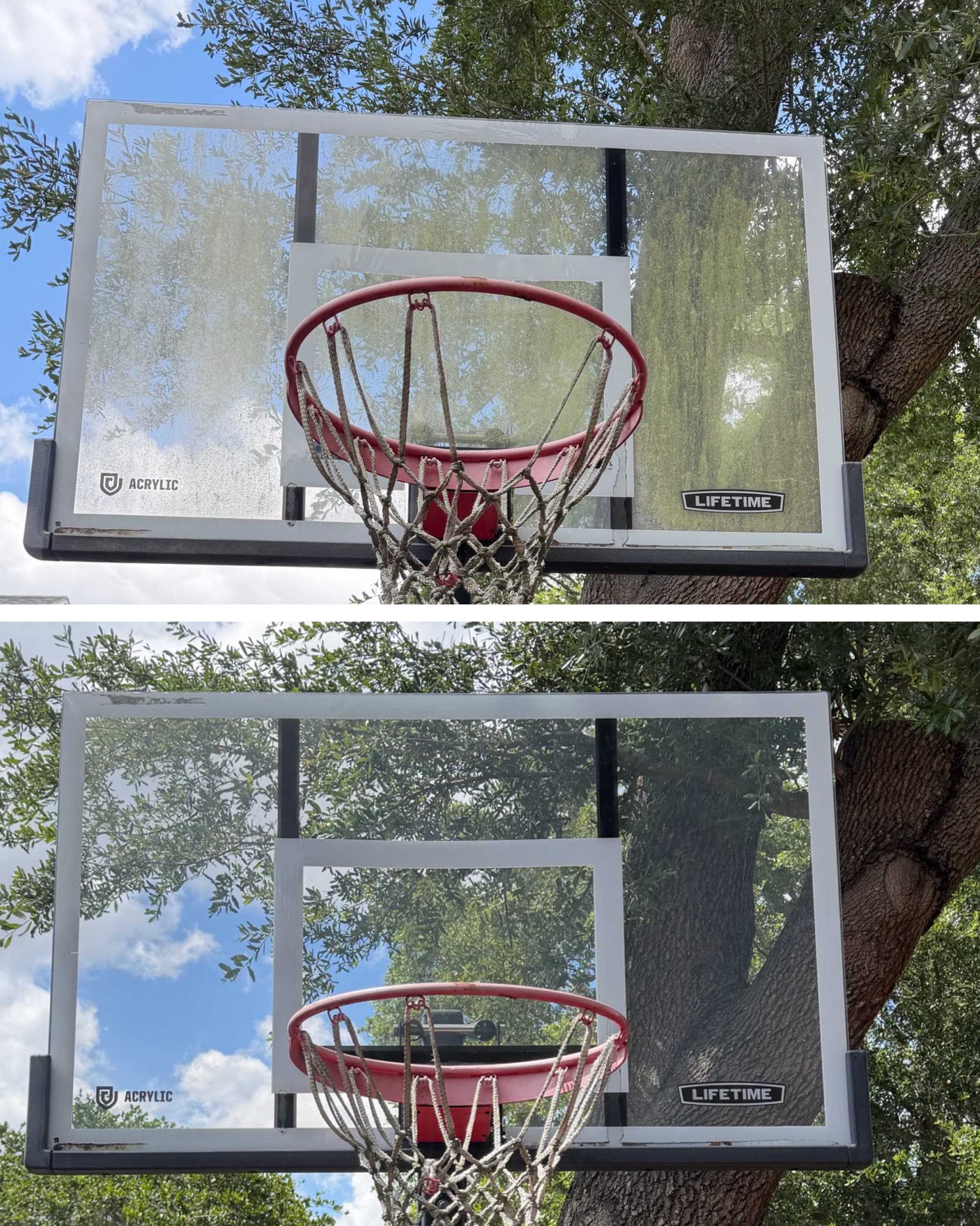 We Cleaned a Basketball Backboard and the Results Speak for Themselves image