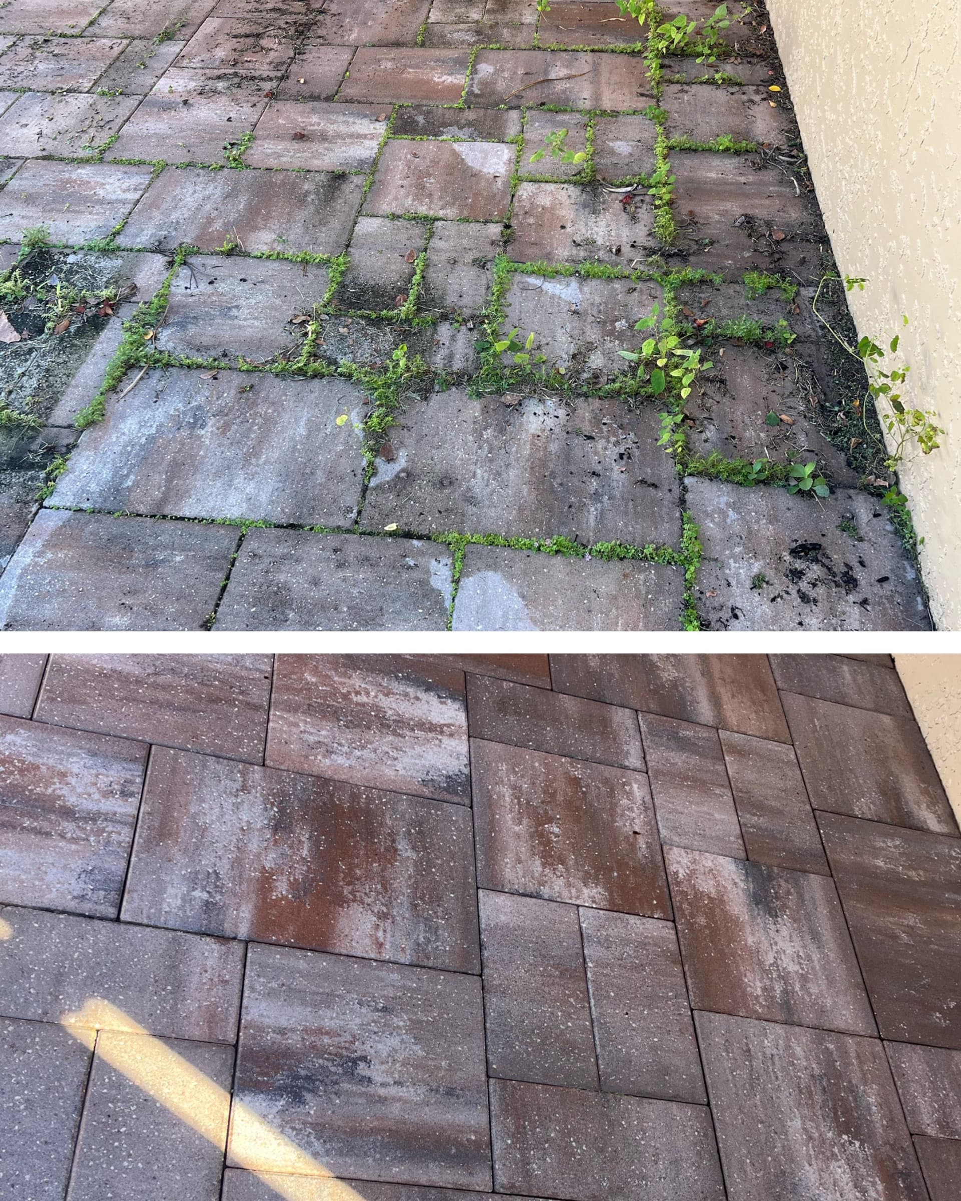 Patio Cleaning Transformation at Avalon Park Orlando image